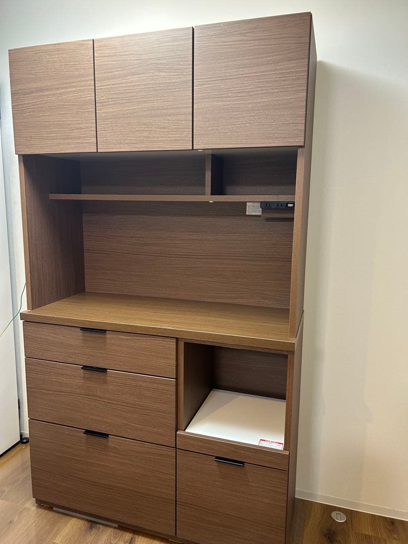 【美品　送料込】ニトリ 食器棚　105cm エトナ　キッチンボード