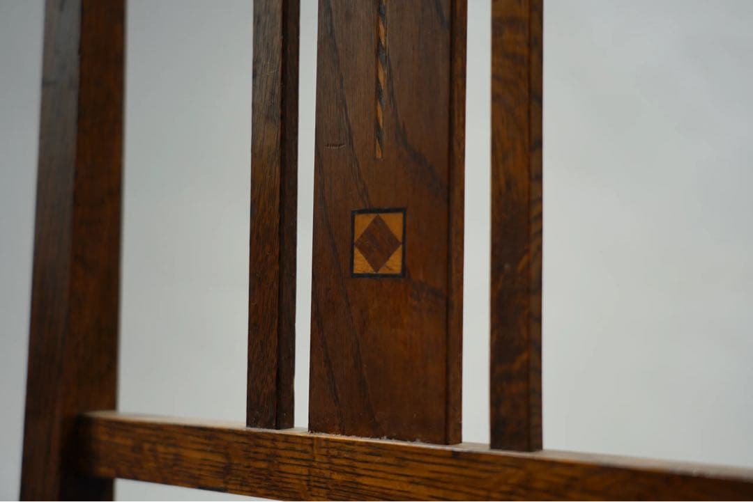 大正アールデコ　チェア　張替え済み　アンティークチェア