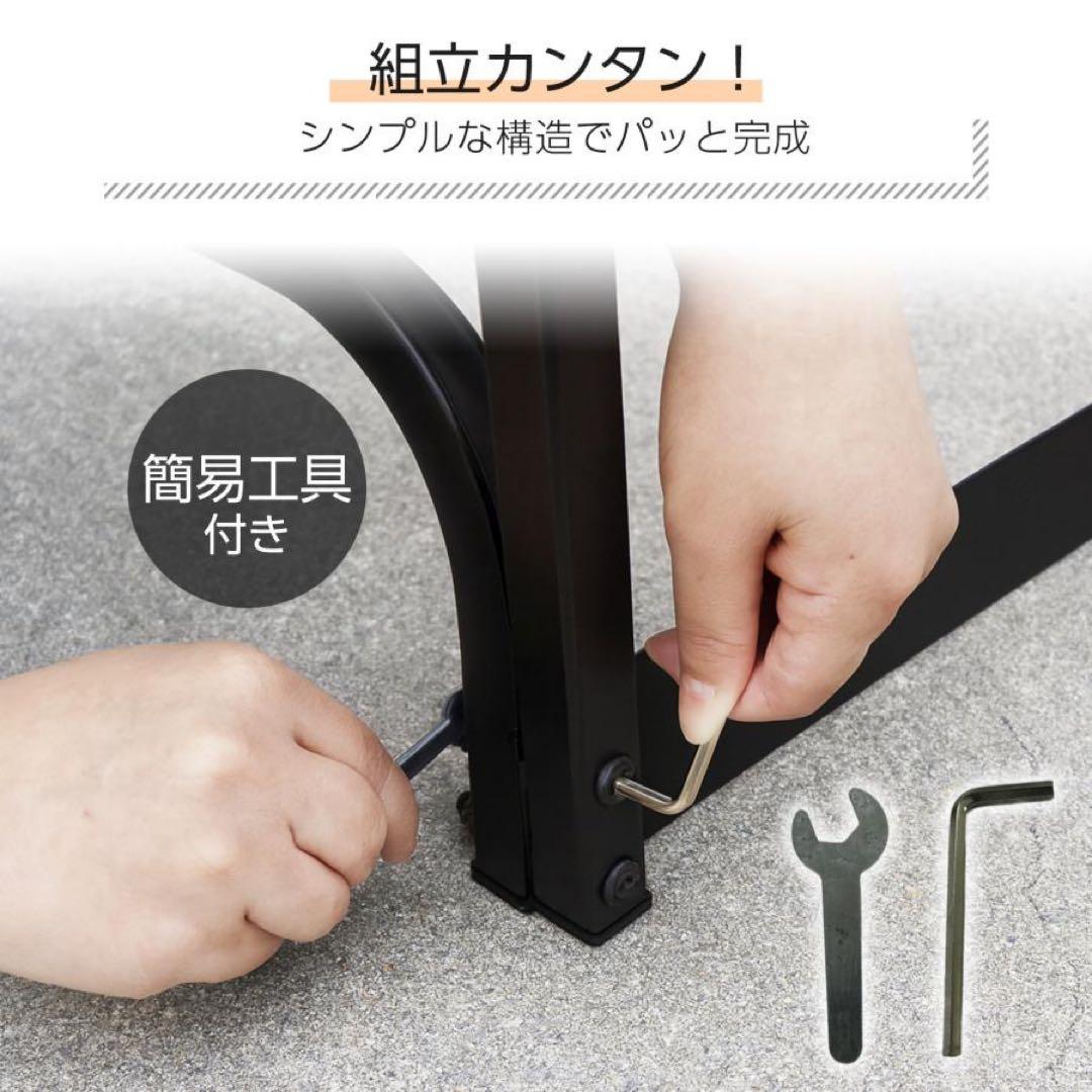 【新品】薪ラック 薪棚 薪ストッカー 通気性 安定 頑丈 ダブル 200cm