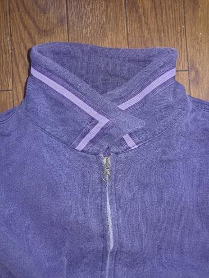 STONE  80s パープル カットソー トラックジャケット