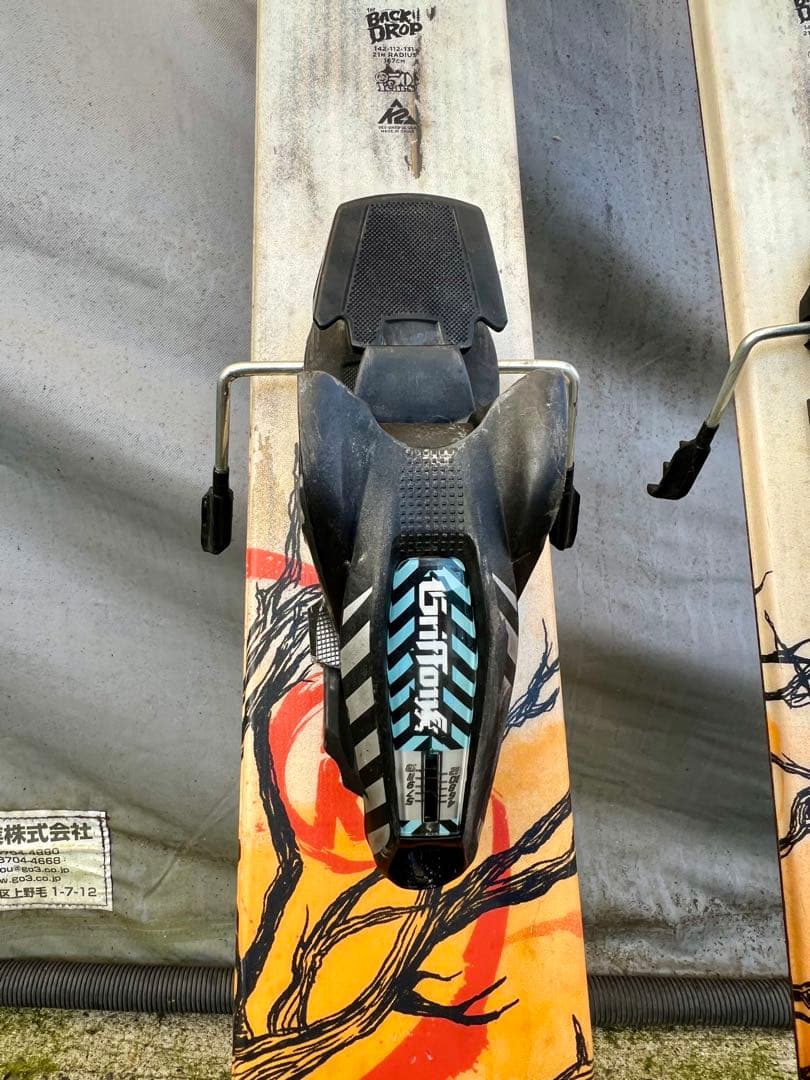 K2 スキーセット バックどロップ/ビンディング付き長さ167cm