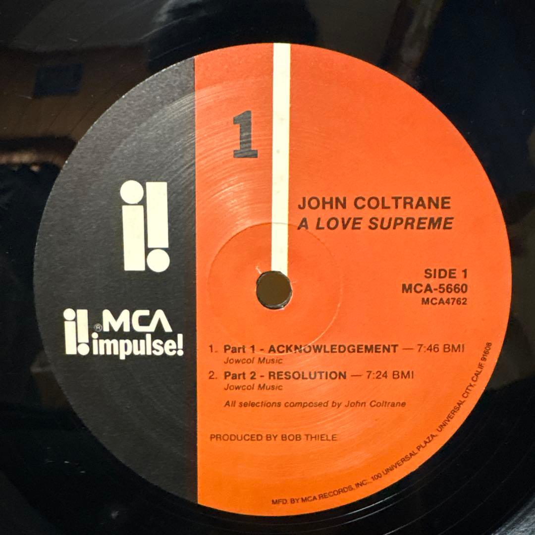 洋楽 John Coltrane A Love Supreme MCA Impulse
