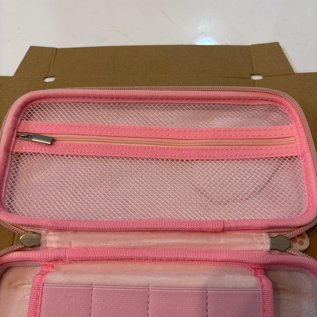 Nintendo Switch Lite ピンク 肉球デザイン　クリアカバー