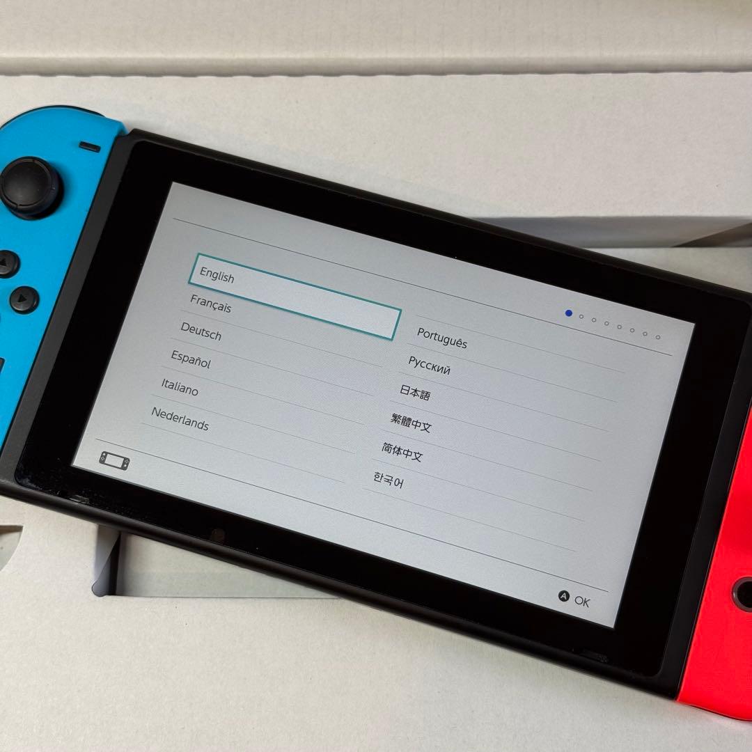 4-331 Nintendo Switch 本体 バッテリー強化版 箱付き