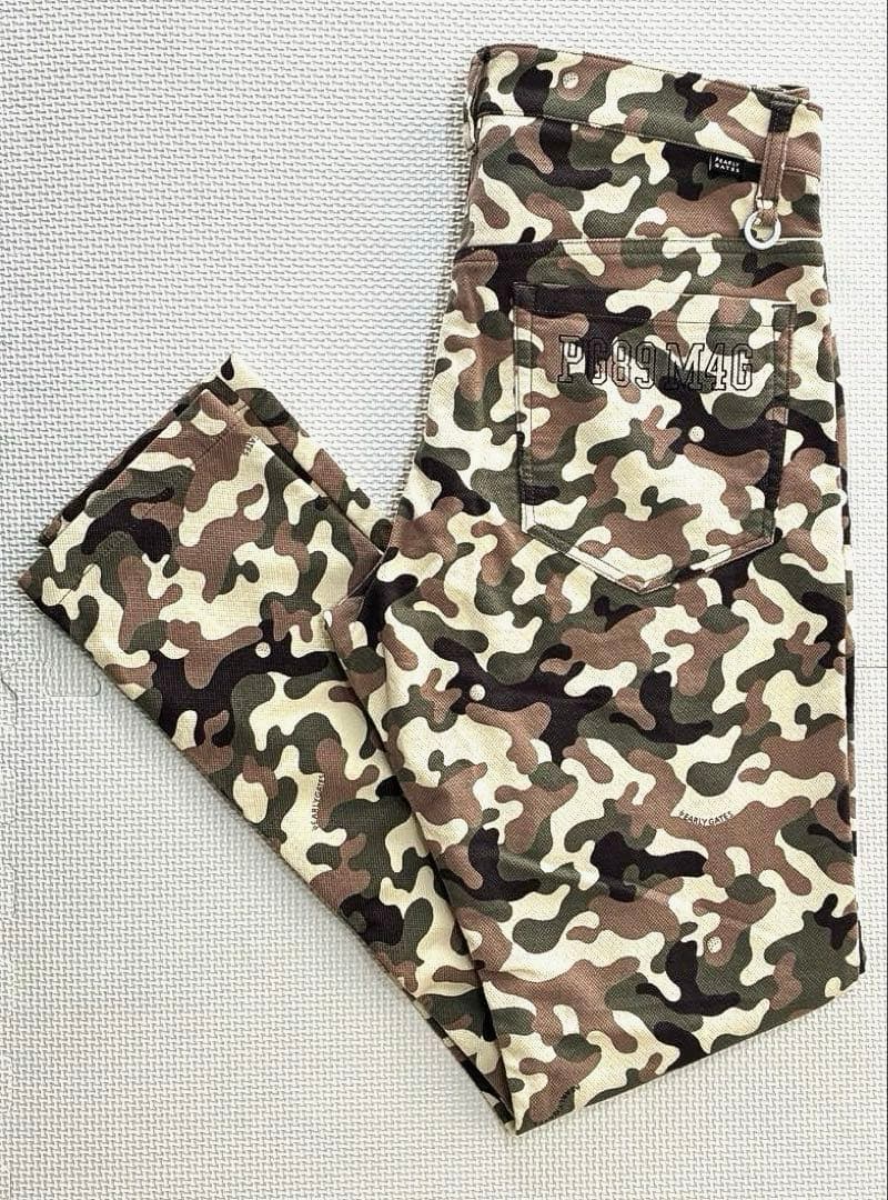 パーリーゲイツ パワフルコットンストレッチ フィールサーモパンツ（CAMO／5）