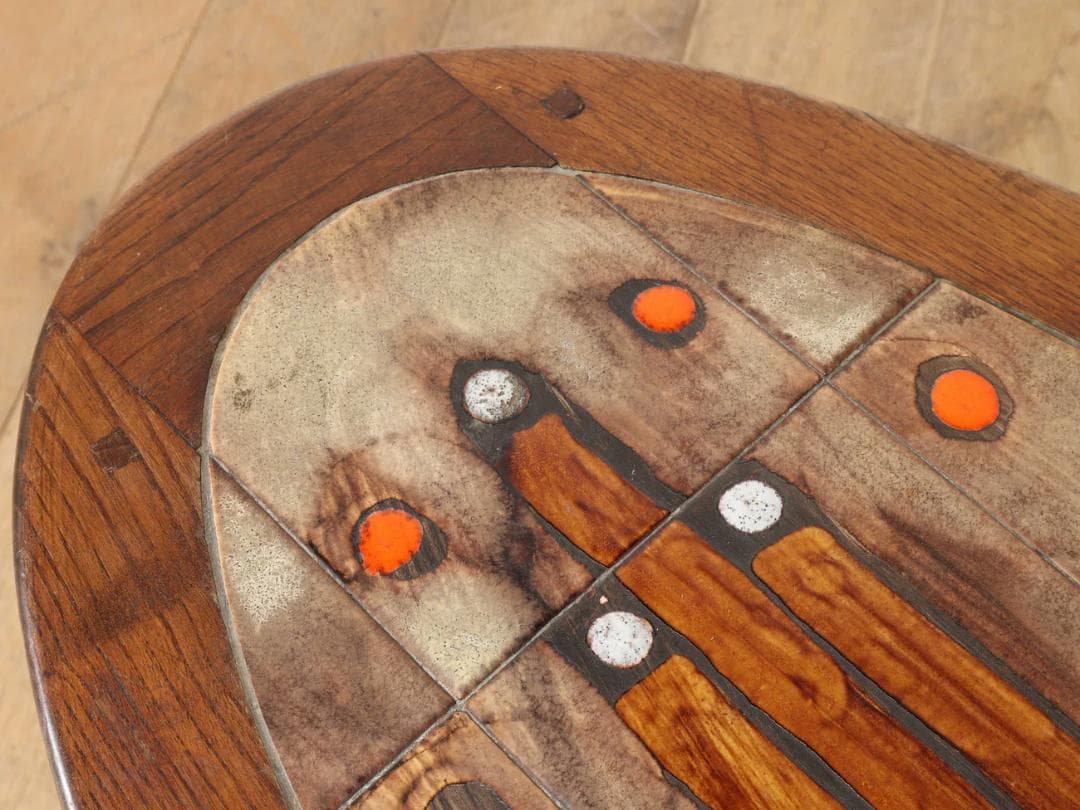 フランスビンテージ　テーブル　タイルトップ　Lloyd’s Antiques