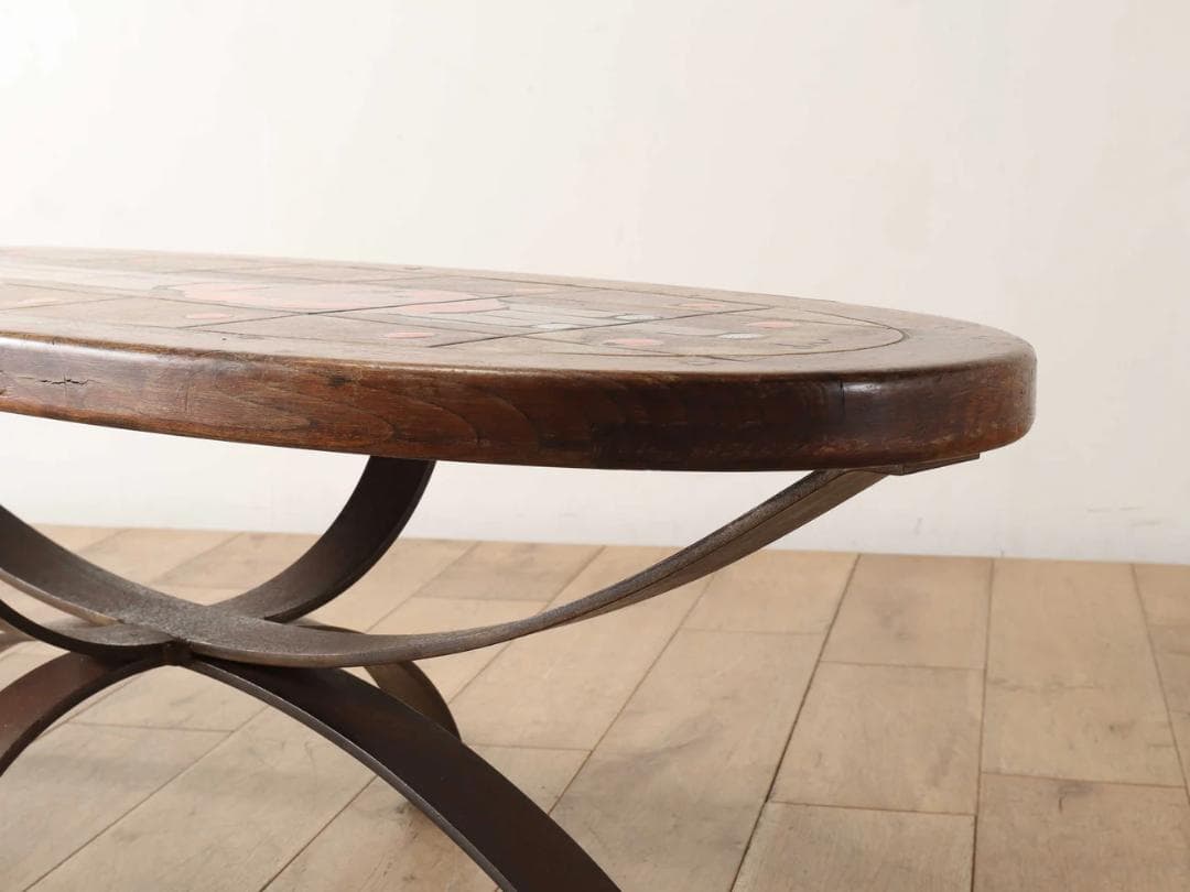 フランスビンテージ　テーブル　タイルトップ　Lloyd’s Antiques