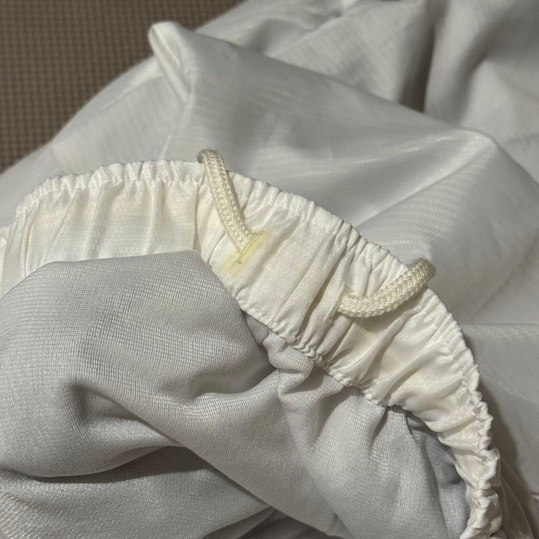 ミズノ　ウィンドブレーカー　白　上下セットL