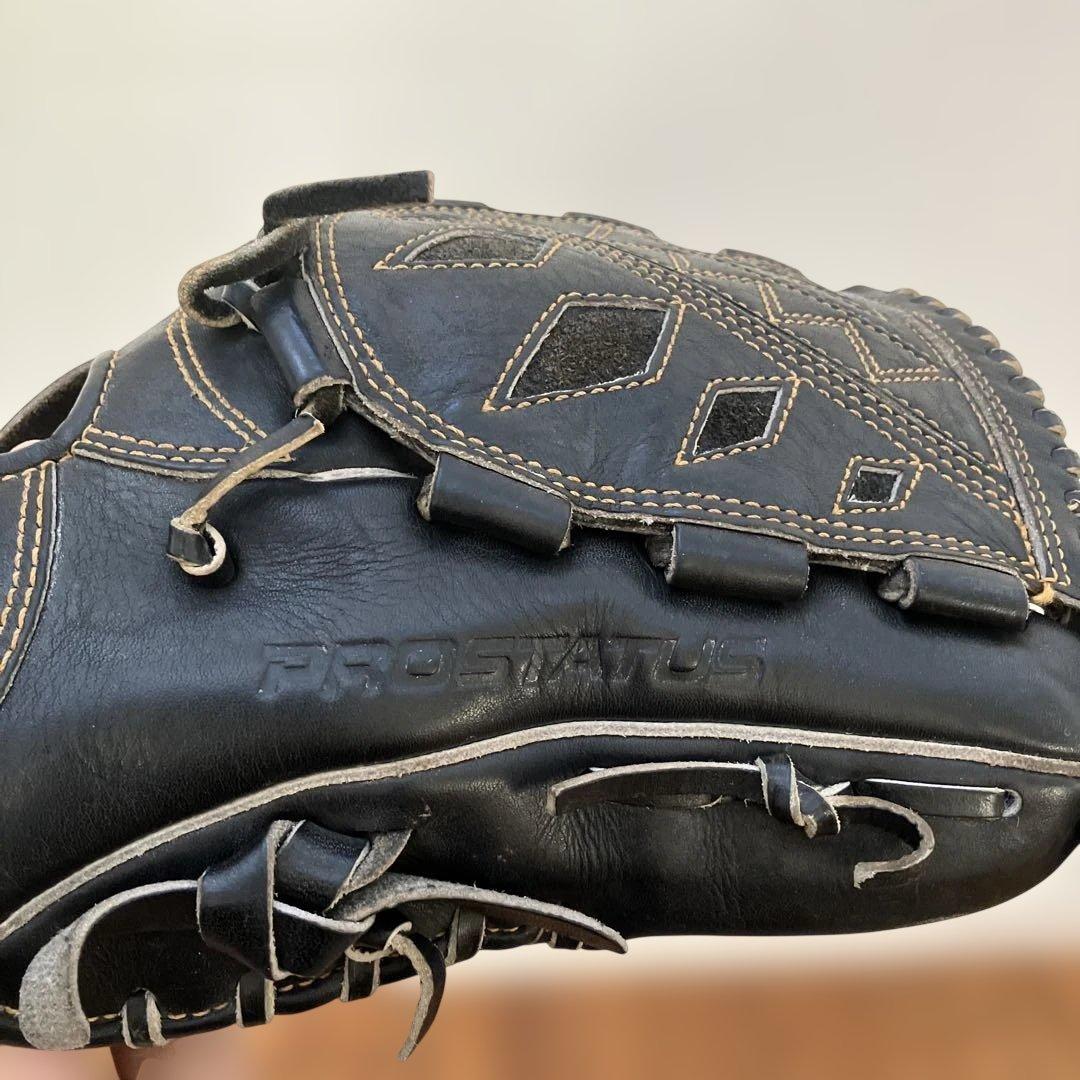ZETT 野球軟式グローブ　プロステイタス　ブラック
