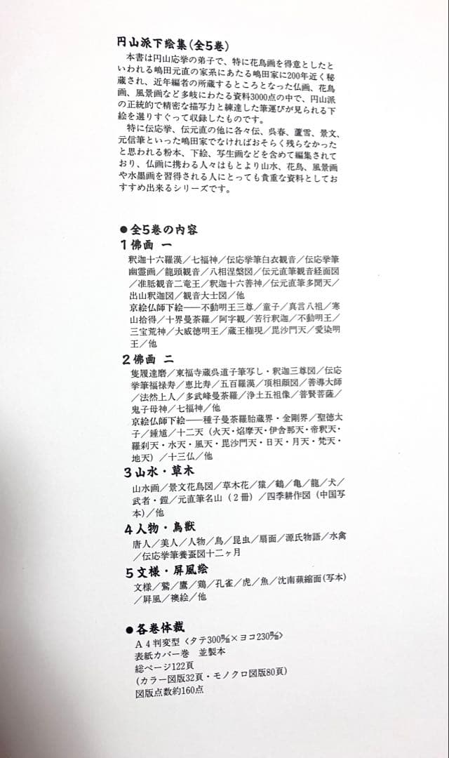 円山派下絵集 4冊セット　高井琮玄編　光村推古書院