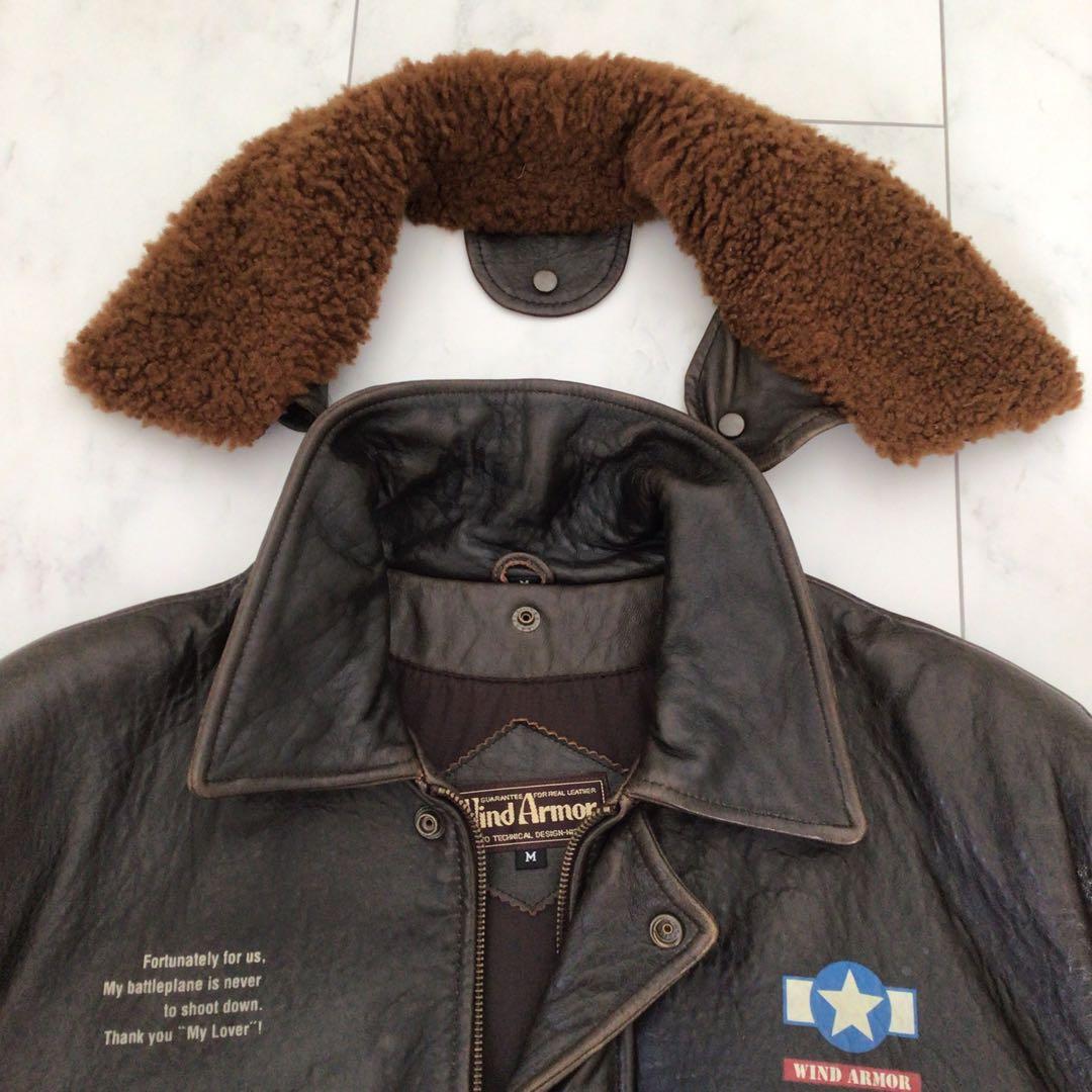 WIND ARMOR レザージャケット ウインドアーマー ライダース M