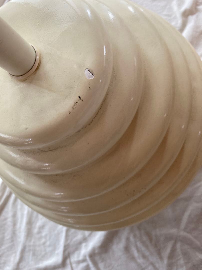 アンティーク　スタンドライト　陶器