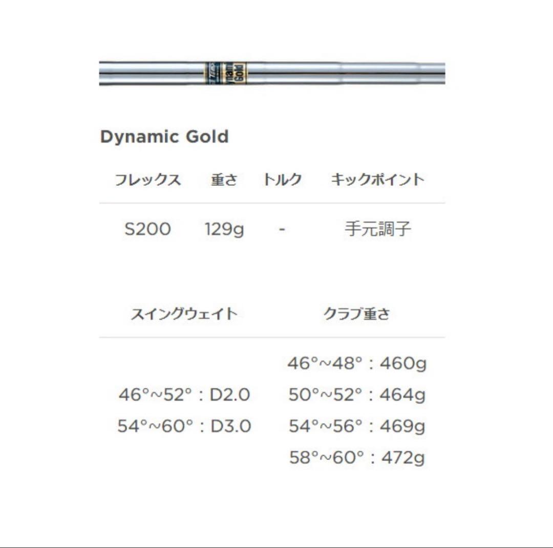 【新品】2023ボーケイフォージド 58 12K ダイナミックゴールドS200