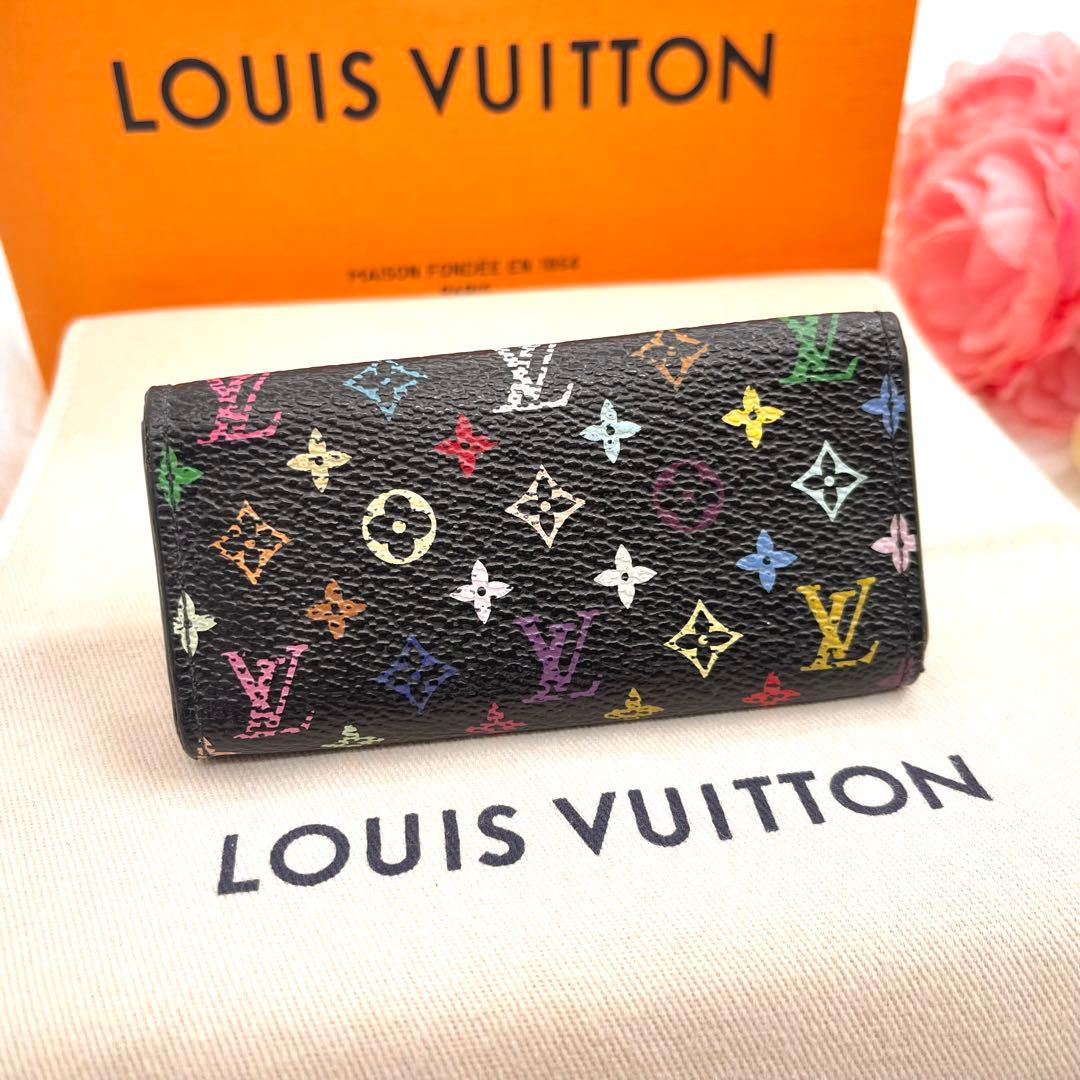 <良品>ルイヴィトン 　モノグラム　マルチカラー　キーケース　　4連 　863