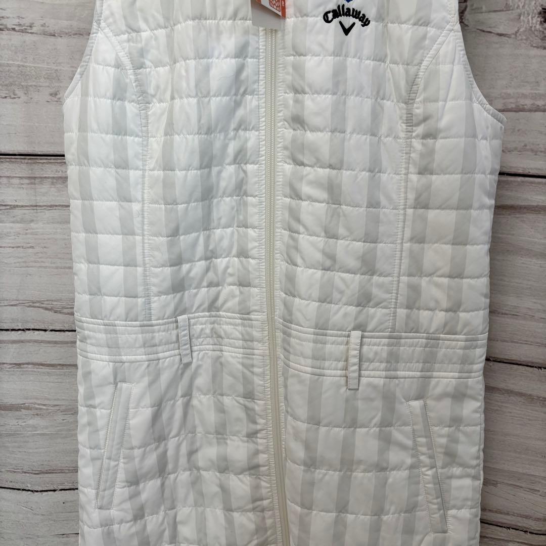 キャロウェイゴルフ　ゴルフウェア　S ワンピース　中綿ダウン　ファー付　ベスト