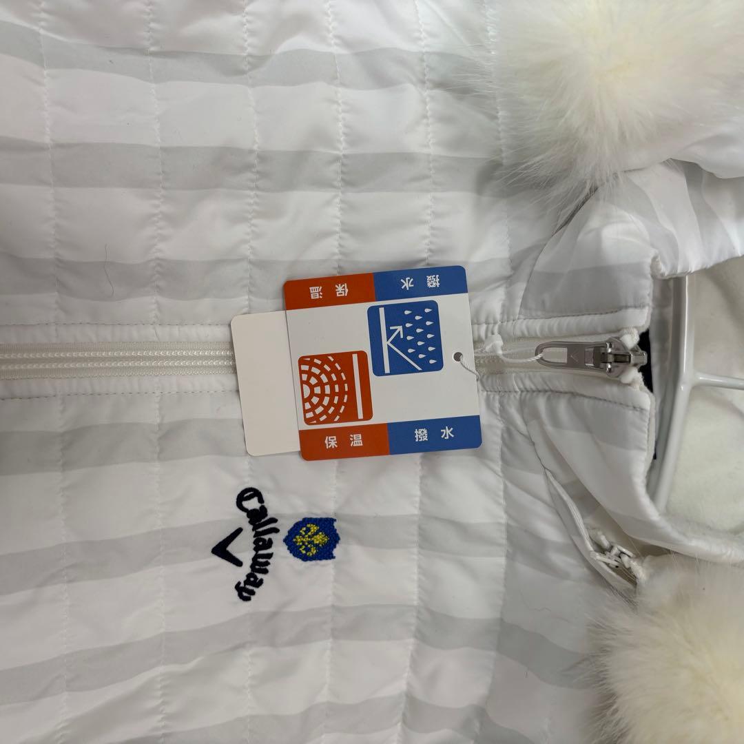 キャロウェイゴルフ　ゴルフウェア　S ワンピース　中綿ダウン　ファー付　ベスト