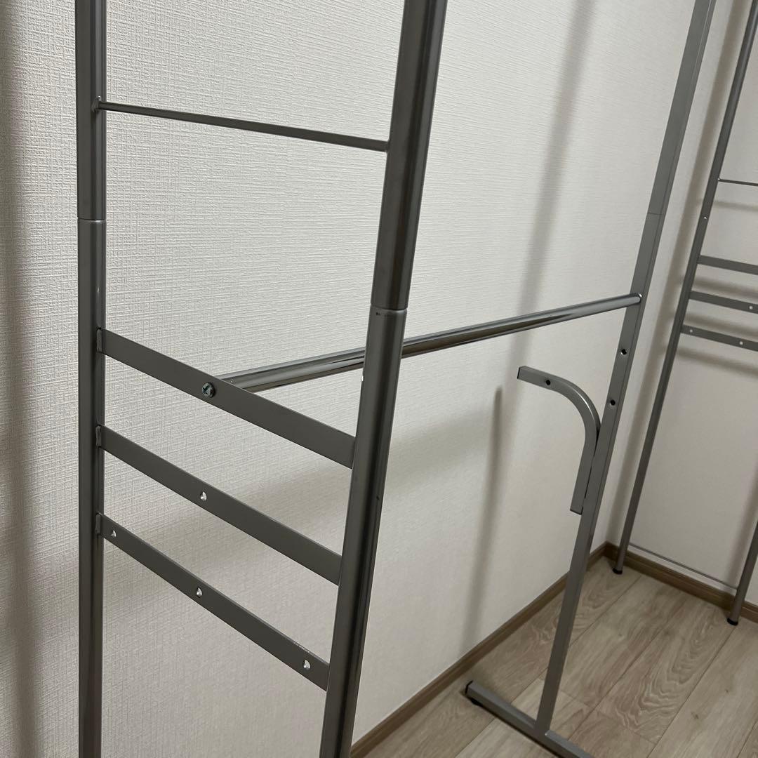 突っ張りハンガーラック、大容量クローゼットW111〜200㎝