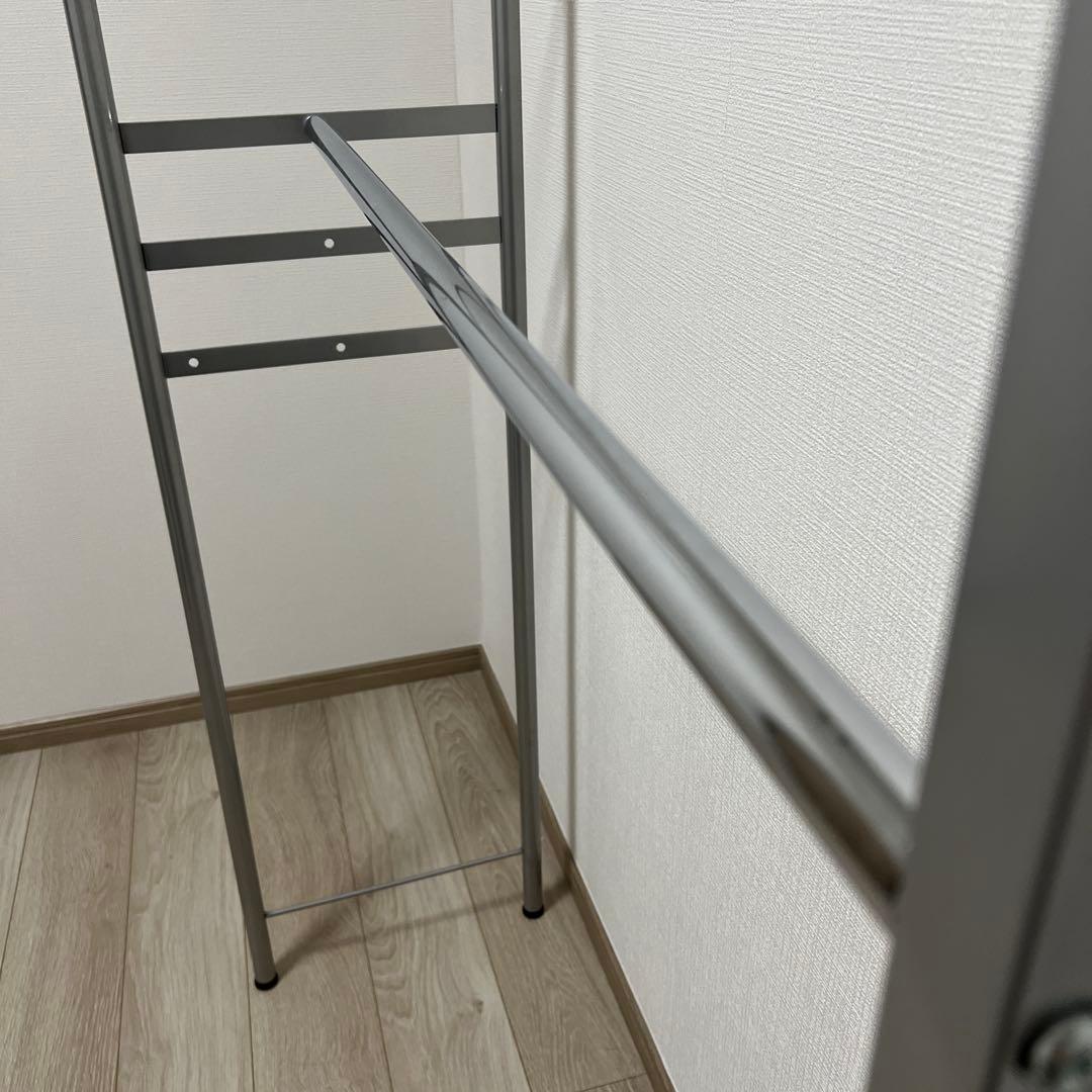 突っ張りハンガーラック、大容量クローゼットW111〜200㎝