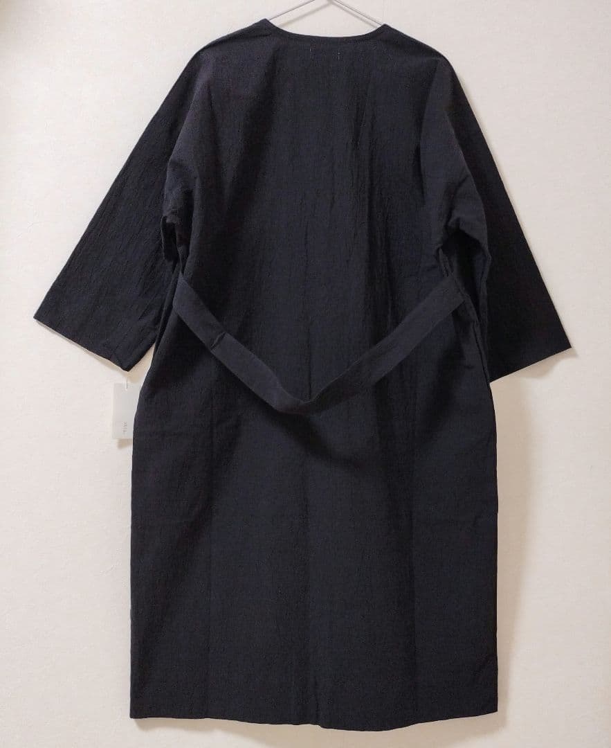 新品未使用　遠州織物HUISウェザークロスコーディガン（ブラック）ユニセックス