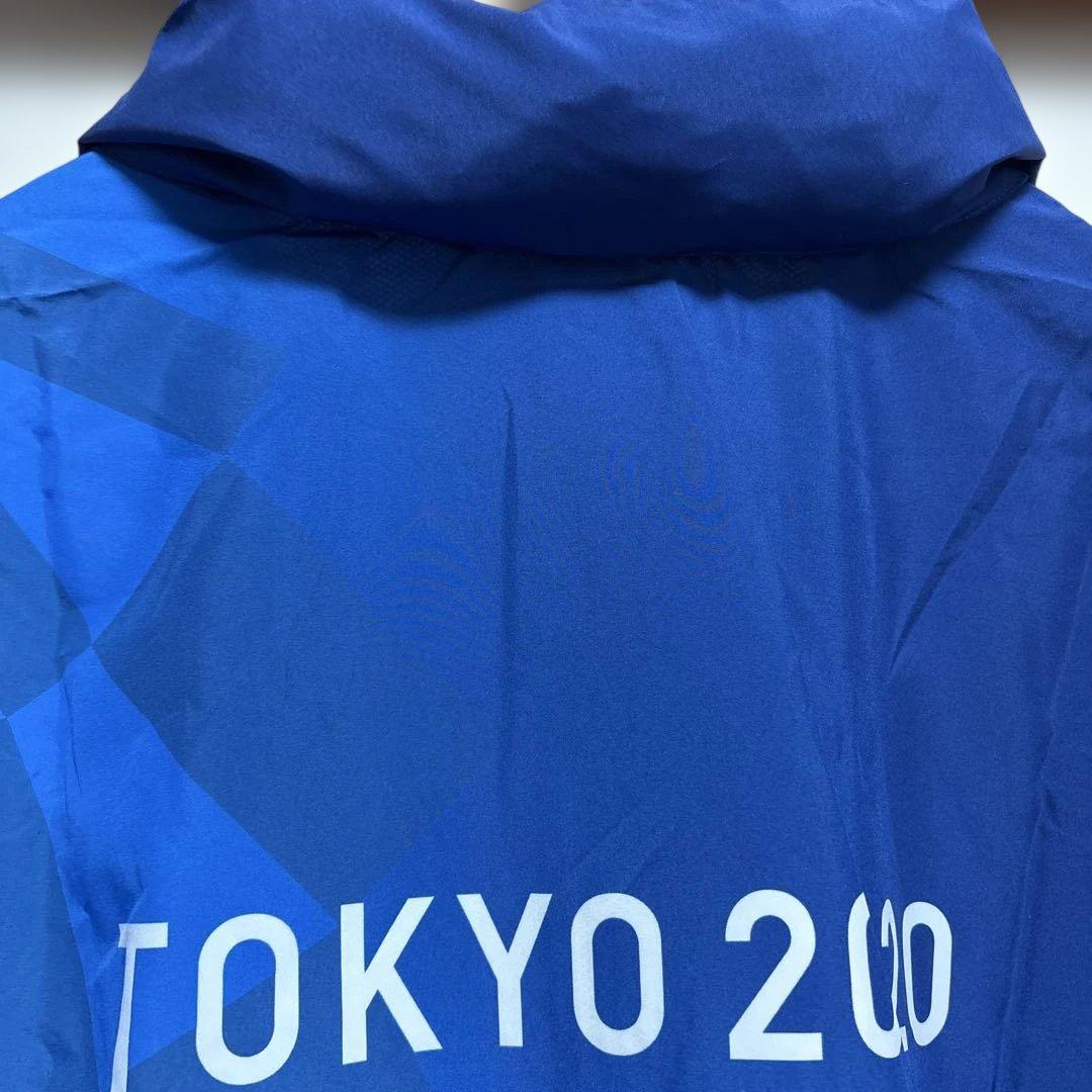 アシックス希少サイズTOKYO 2020 フード付ナイロンジャケットXXL細身