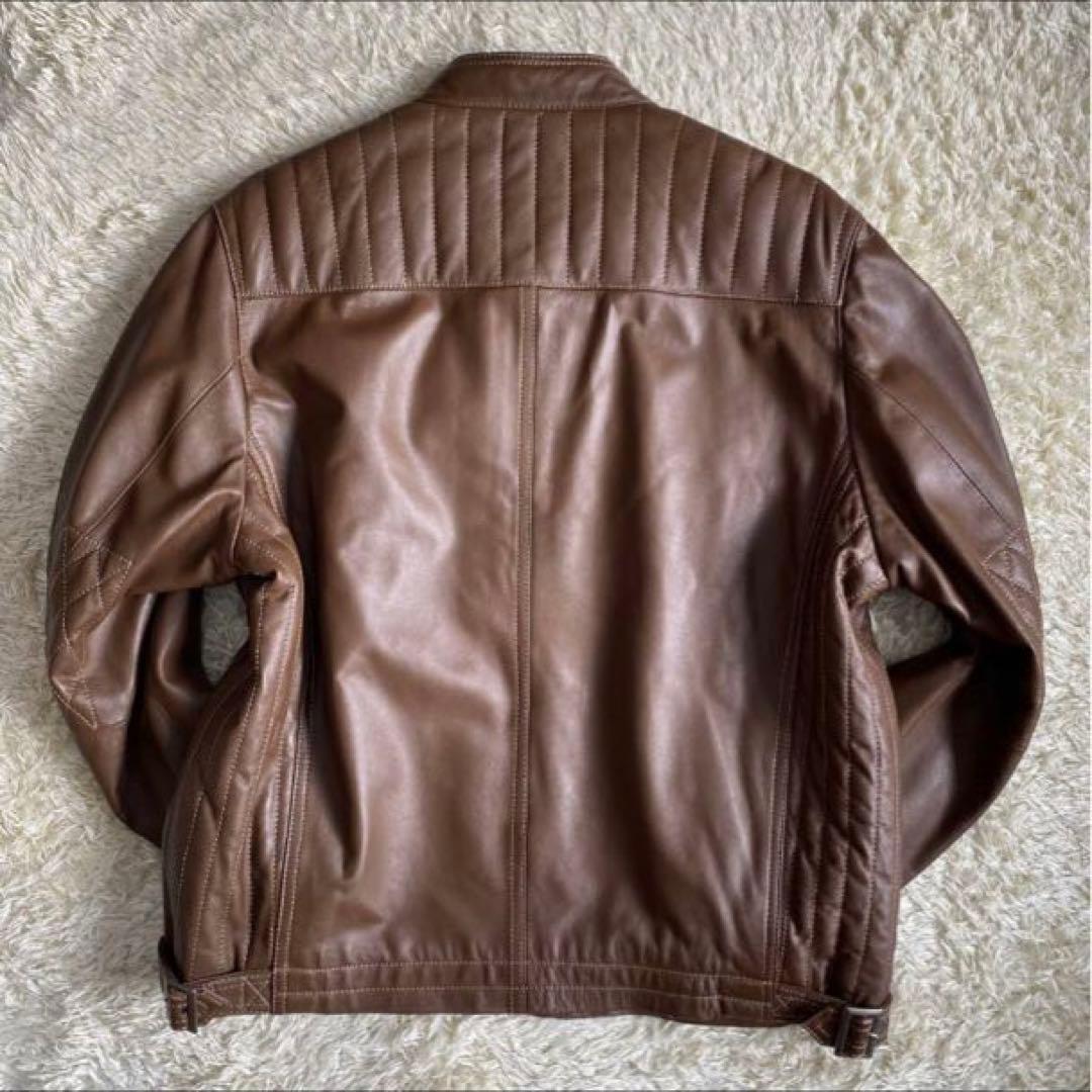 ジーステージ G-stage ライダース ジャケット ブルゾン 羊革 LL