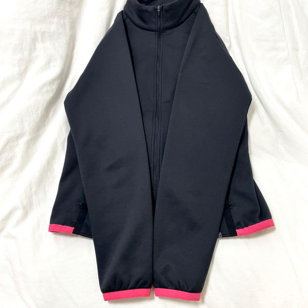 ■美品■Nike THERMAジャケット　裏フリース　黒　Ｌ　テニス　ゴルフ