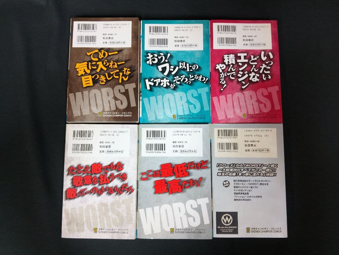 【全巻初版・関連本付】WORST ワースト 全33巻 完結セット 高橋ヒロシ