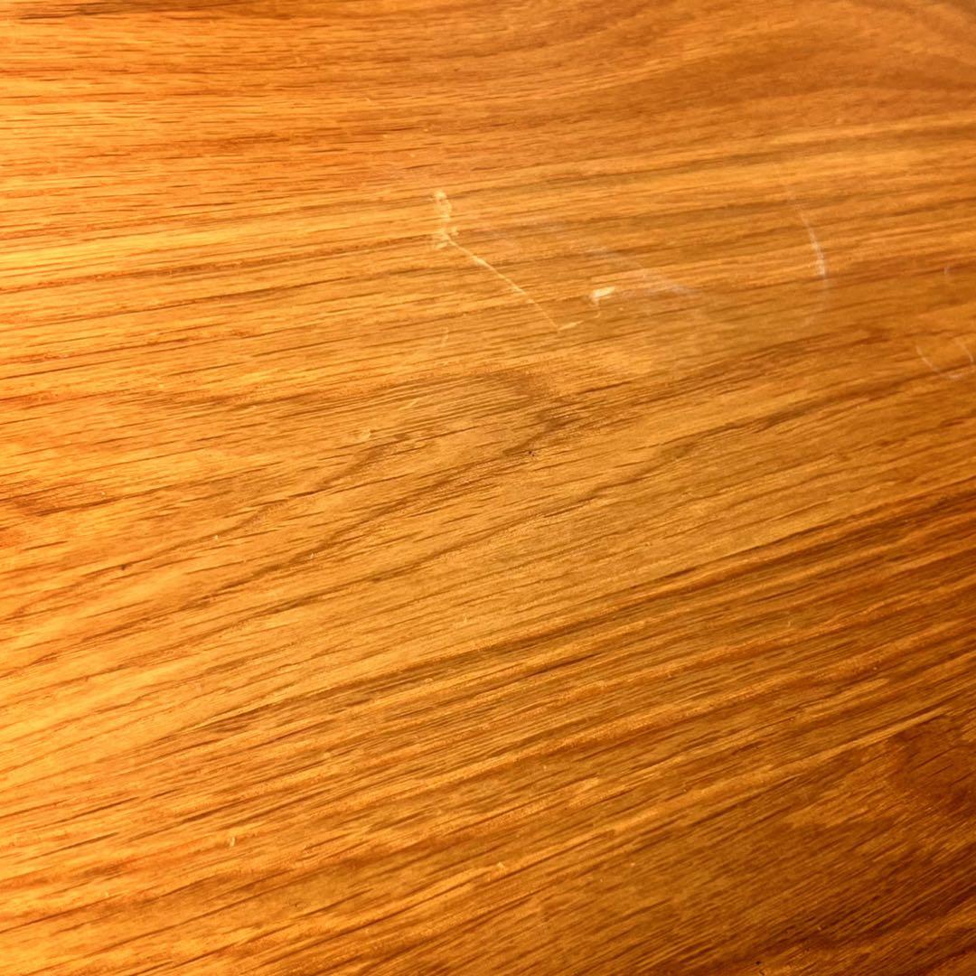 取付無料！無印良品 北欧風天然無垢材オーク ナチュラル引き出し付きローテーブル✨