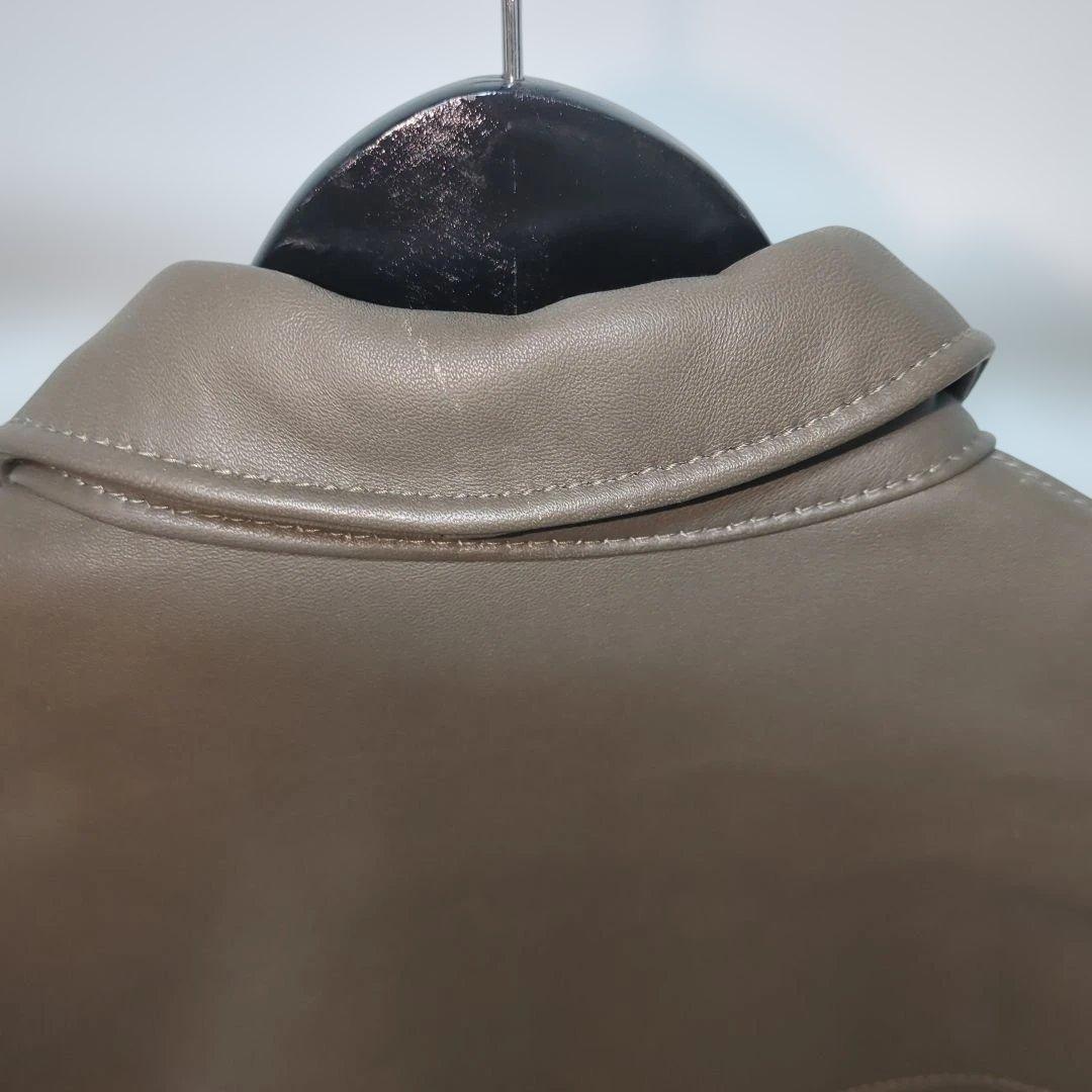 NANO UNIVERSE レザーブルゾン 新品同様　S　リアルレザー