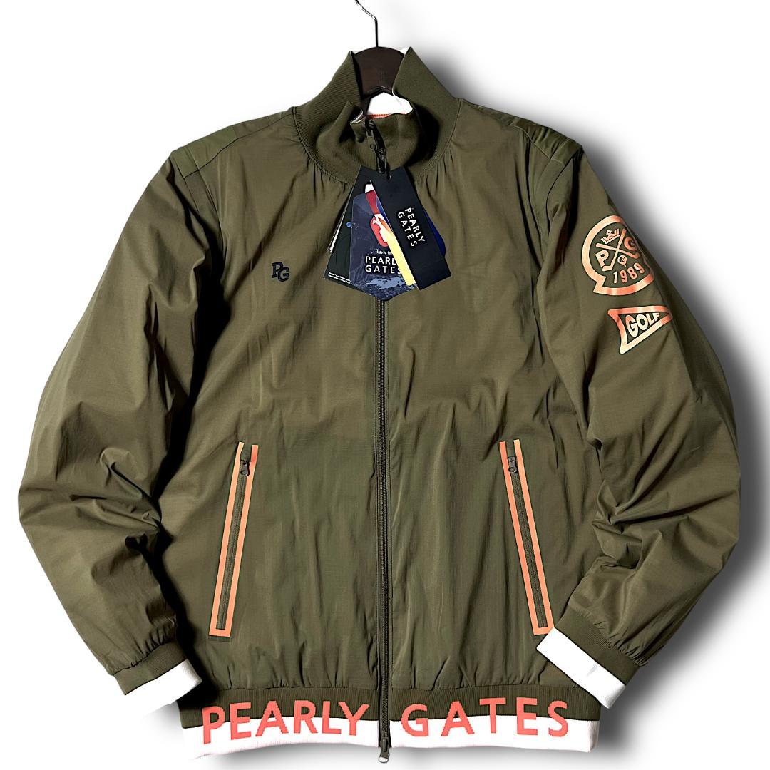 カーキ パーリーゲイツ 定5.7万 リバーシブル 4wayジャケット ベスト 4