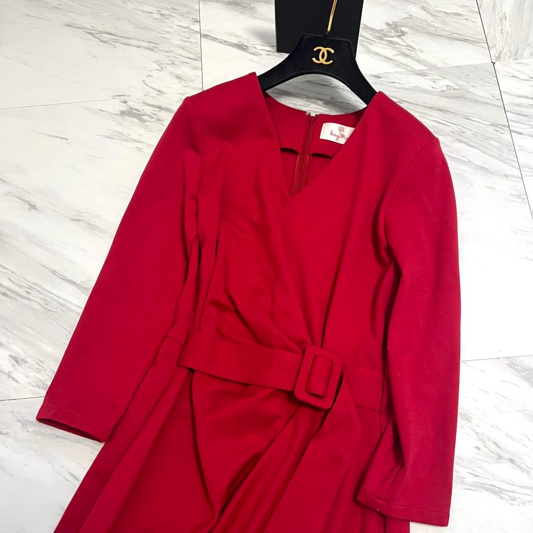 極美品♡ ケイミー 近年モデル ロングワンピース ベルト Lサイズ相当
