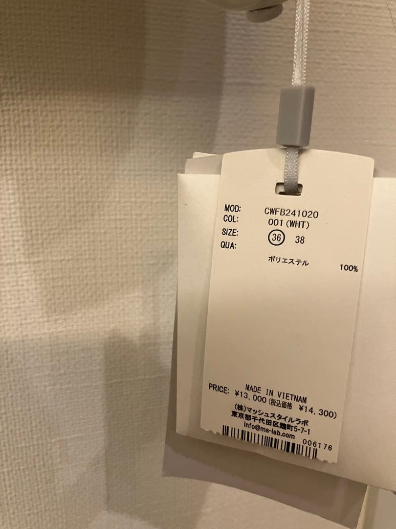 【新品未使用】CELFORD セルフォード♪リボンブラウス WHT 36