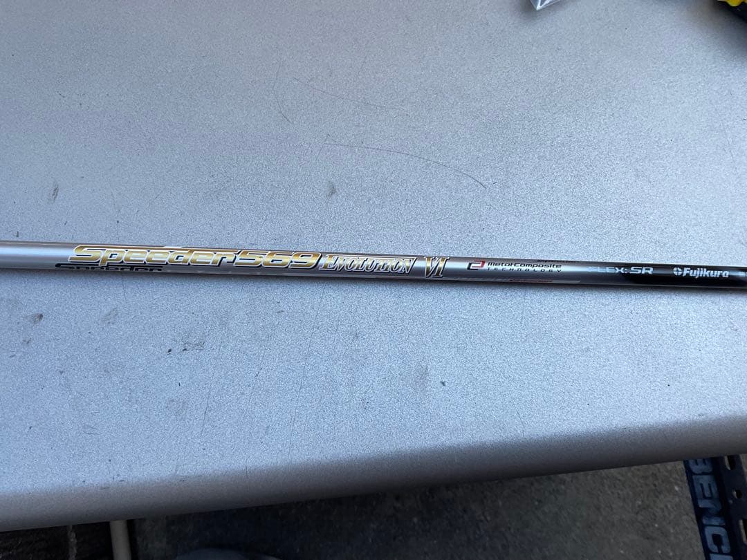 中古　ドライバー用シャフト　SPEEDER 569 Ⅵ SR　テーラースリーブ付