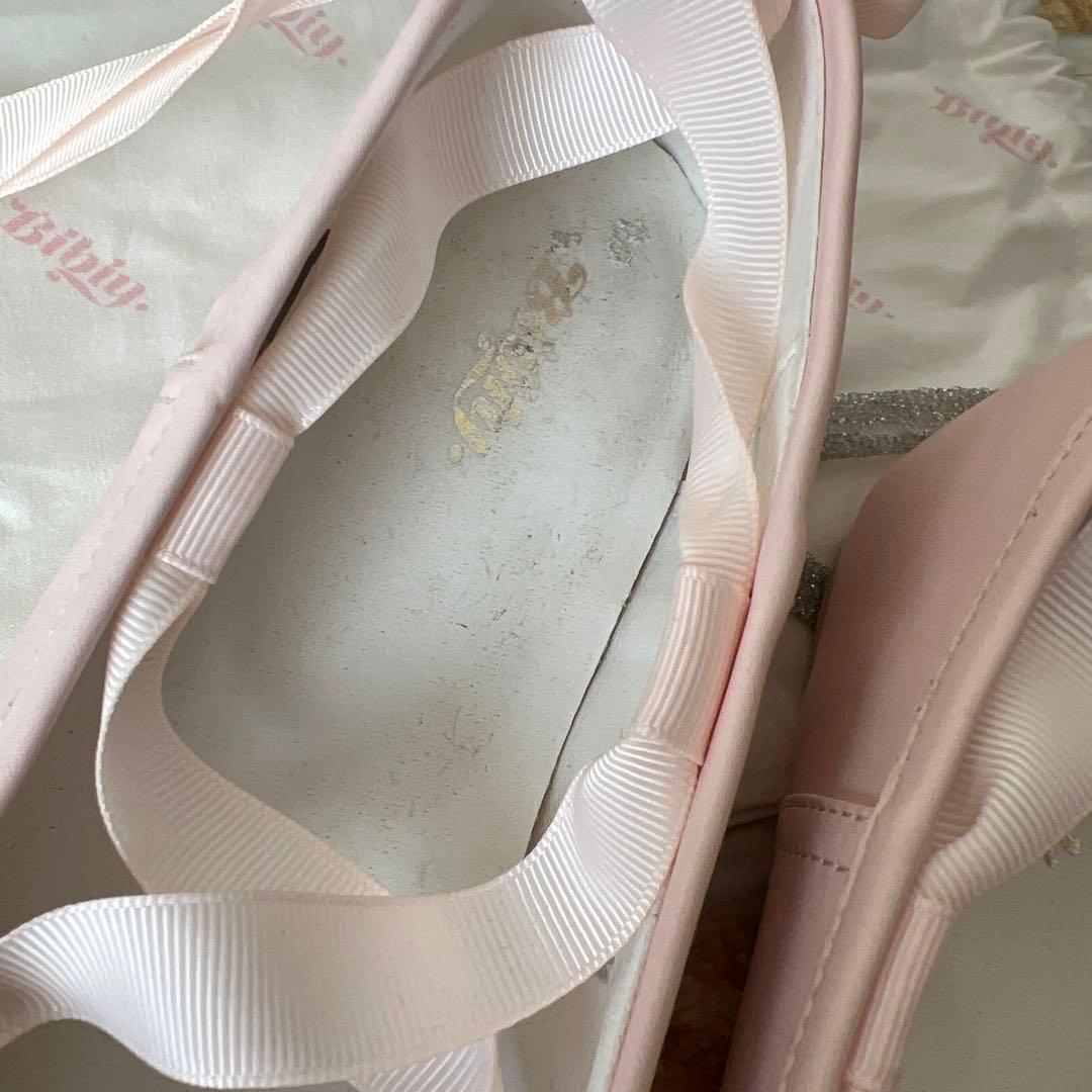 Bibiy B.ballet shoesレースアップバレエシューズ