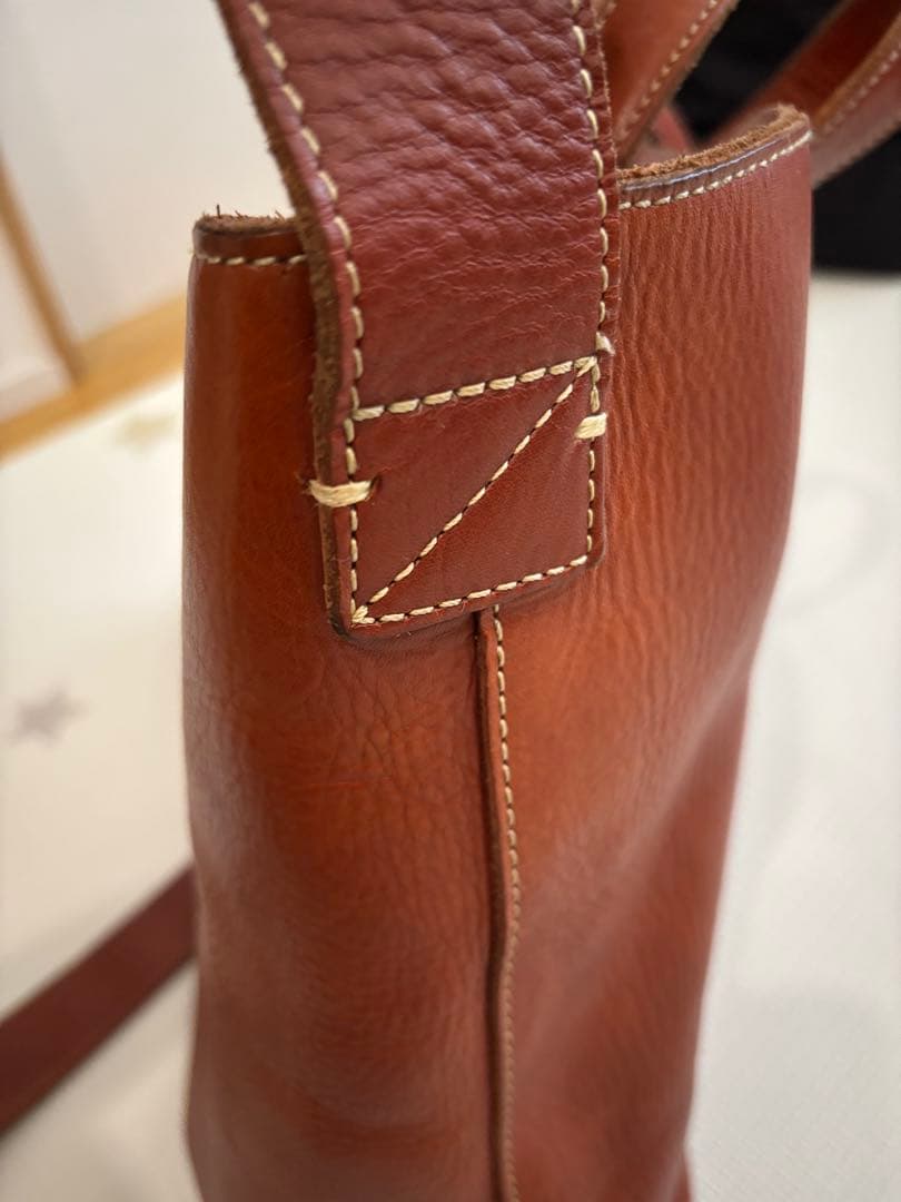 土屋鞄　ラージトート　ブラウン