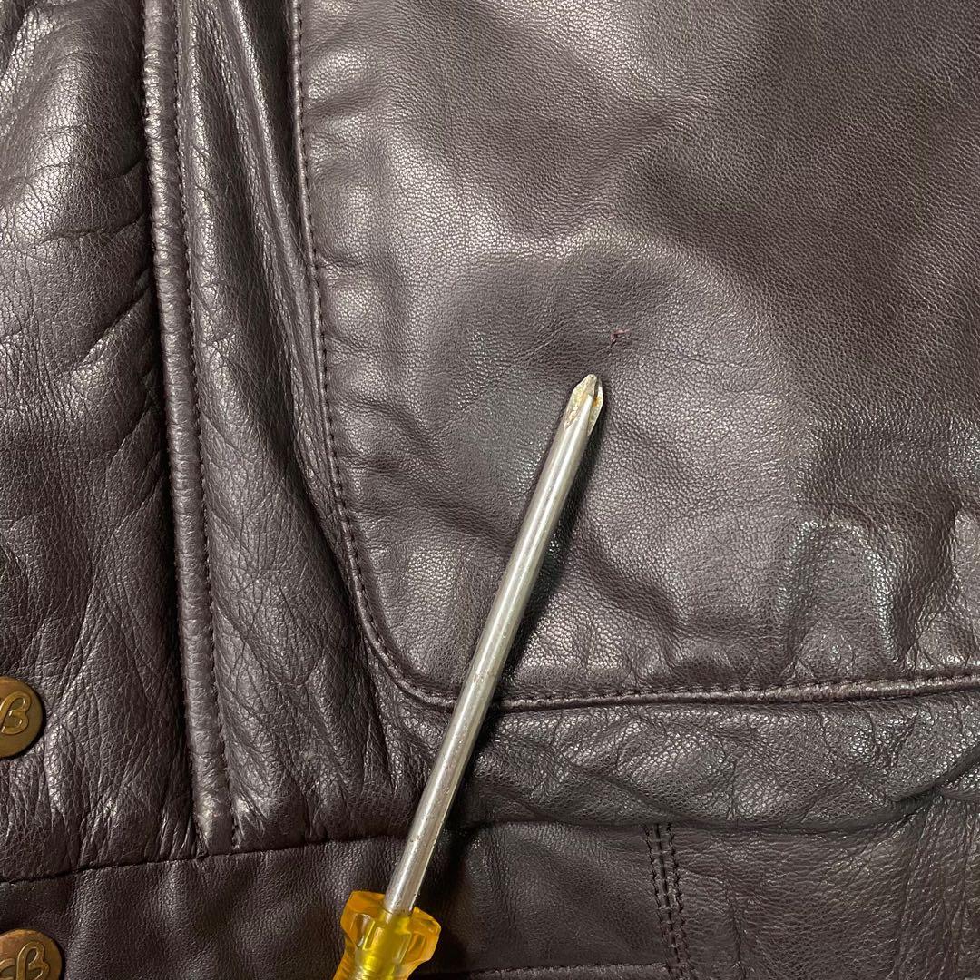 80’s Eddie Bauer 黒タグ レザーダウンベスト グースダウン