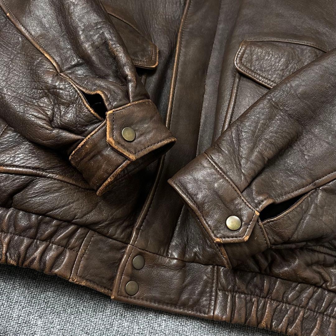 90s G-1 羊革 レザージャケット フライトジャケット g1 本革 ブルゾン