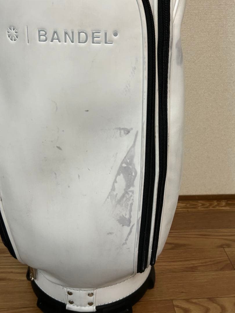 バンデルキャディバック白、汚れあり