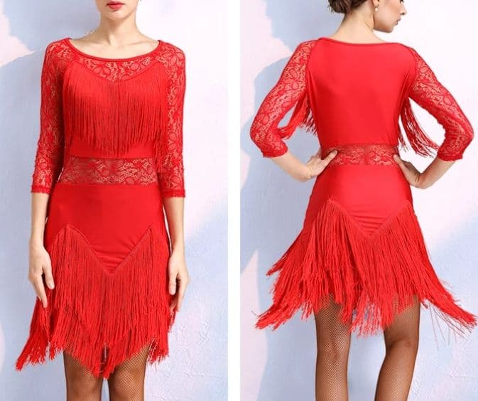 社交ダンス衣装　ラテンワンピース ワンピースドレス　オーダーメイド