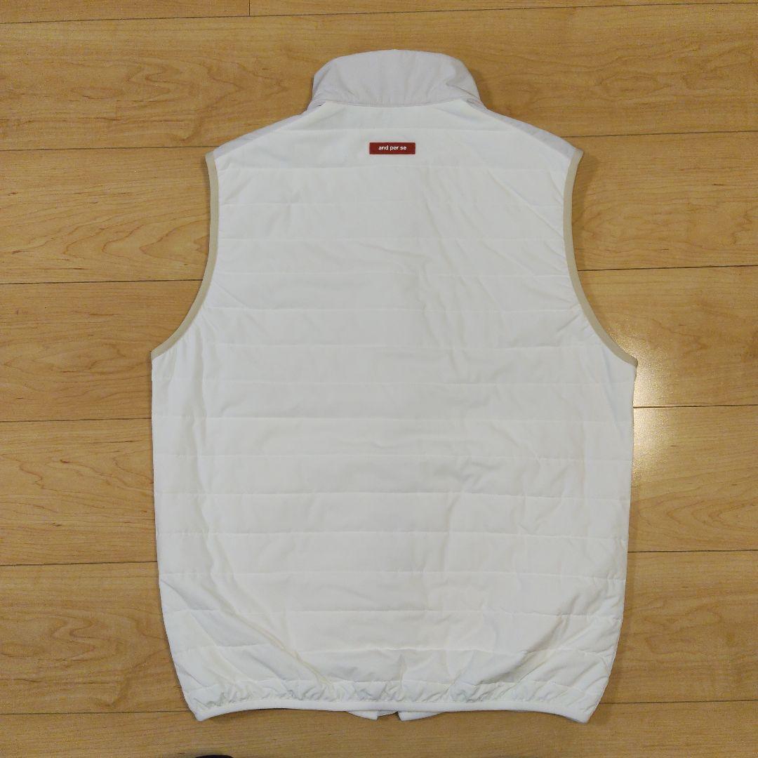 Mサイズ 美品【and per se】アンパスィ フルジップ ベスト