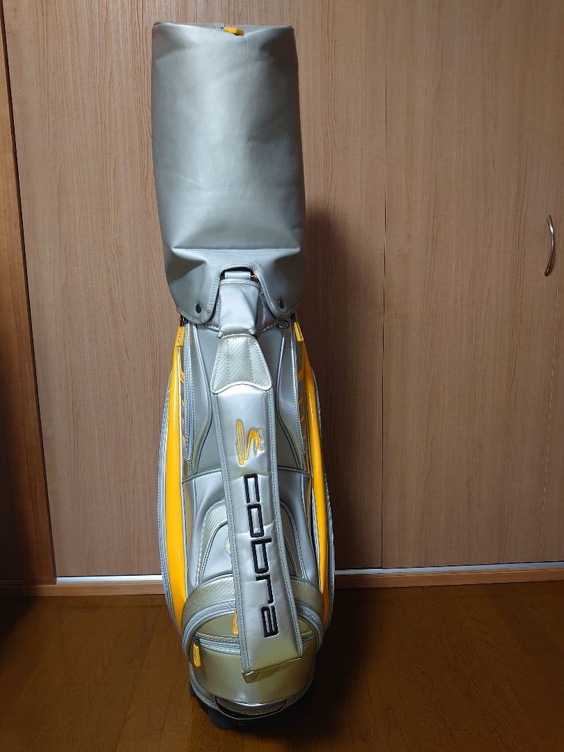 『レアモデル』Cobra ゴルフキャディバッグ シルバー/イエロー