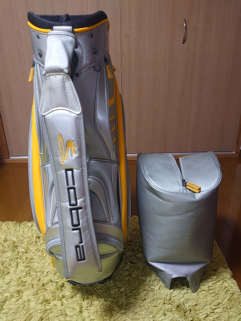 『レアモデル』Cobra ゴルフキャディバッグ シルバー/イエロー