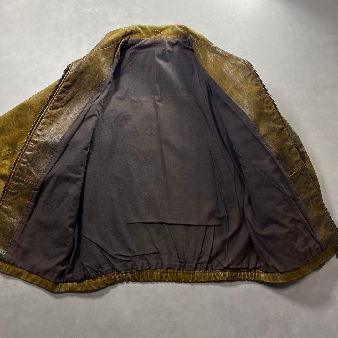 ◎80s フランス 空軍 タイプ レザー ボンバー ジャケット ma-1