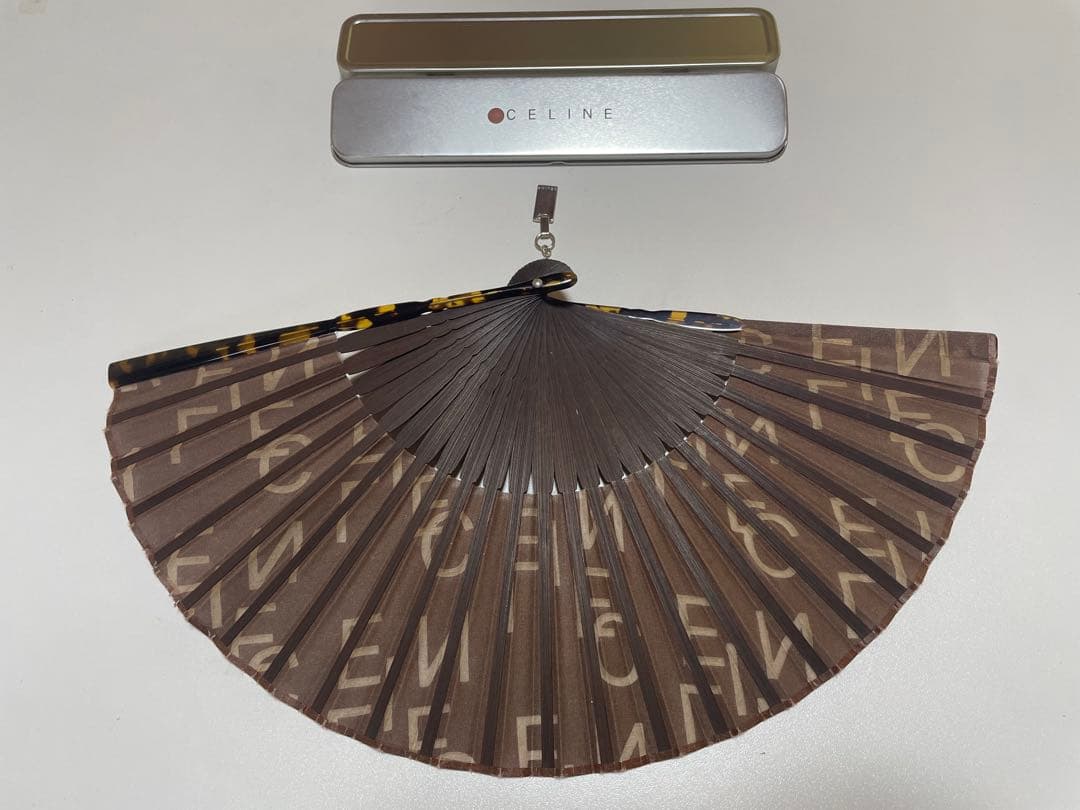 CELINE セリーヌ ブラウン 扇子