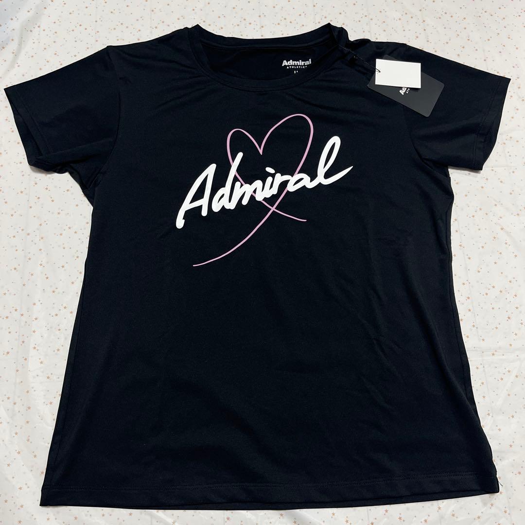 【新品】アドミラル　テニス　Tシャツ　ブラック（レディースLL）
