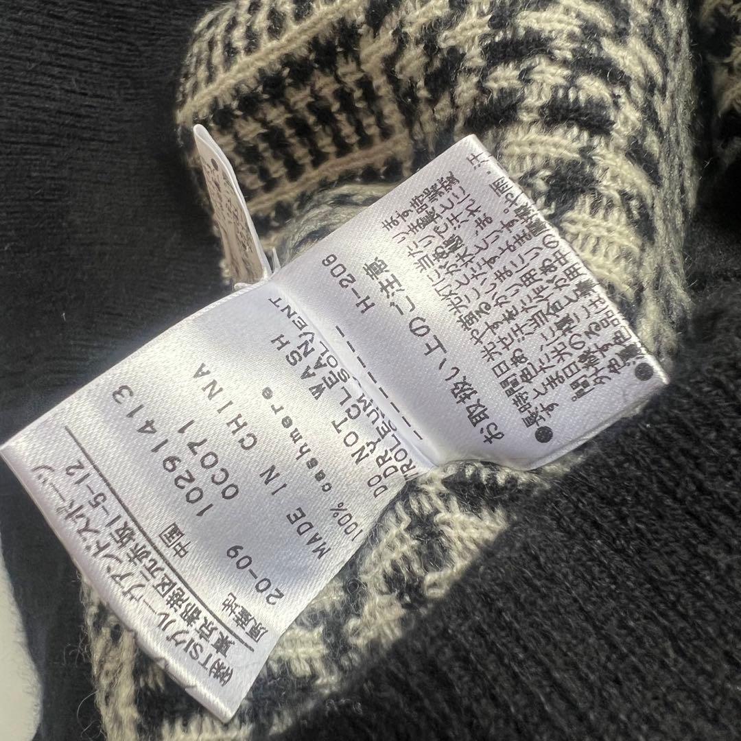 Pearly gates パーリーゲイツ　カシミヤ100% 千鳥格子柄　セーター