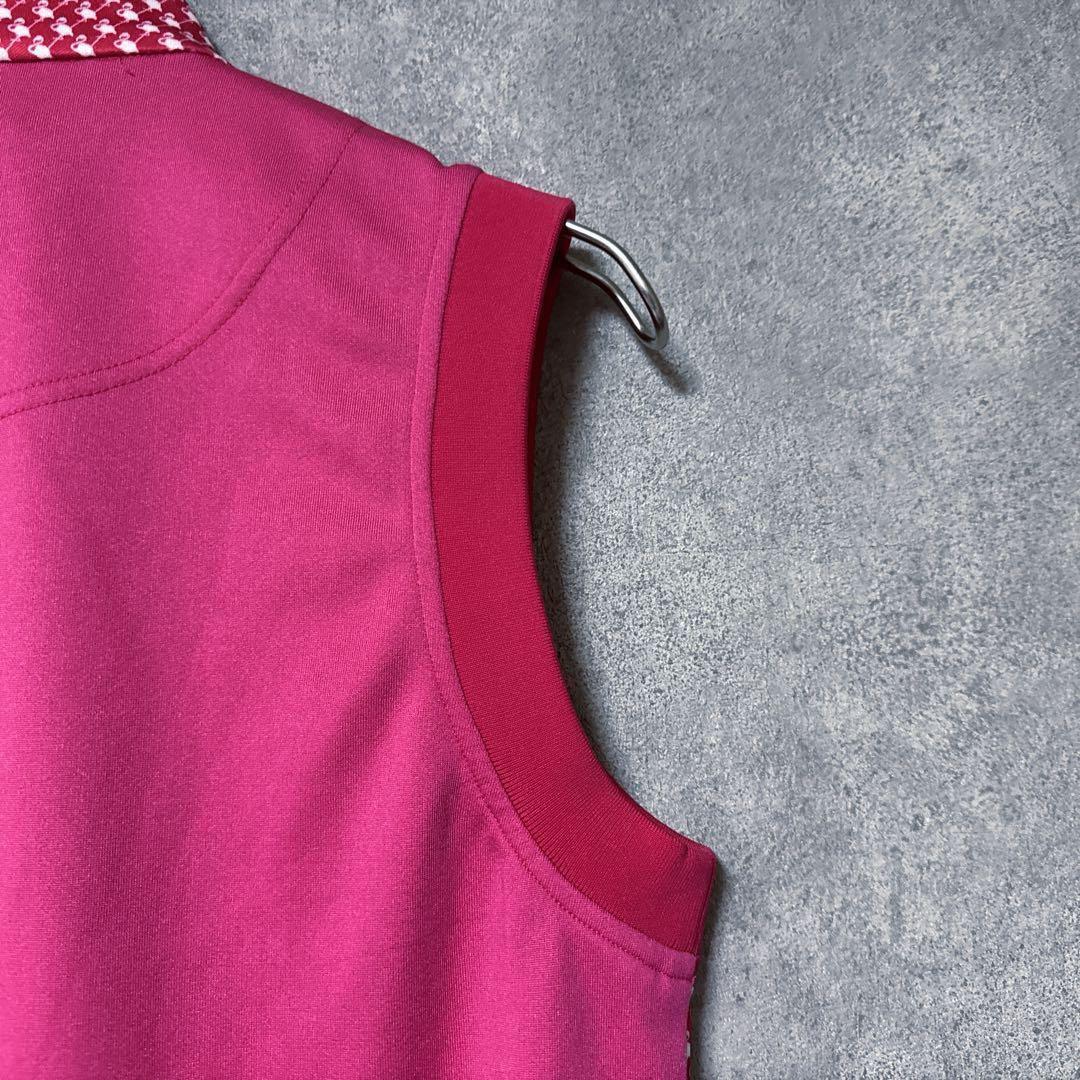 Callaway キャロウェイ 総柄 フラミンゴ フルジップ ベスト ウェア