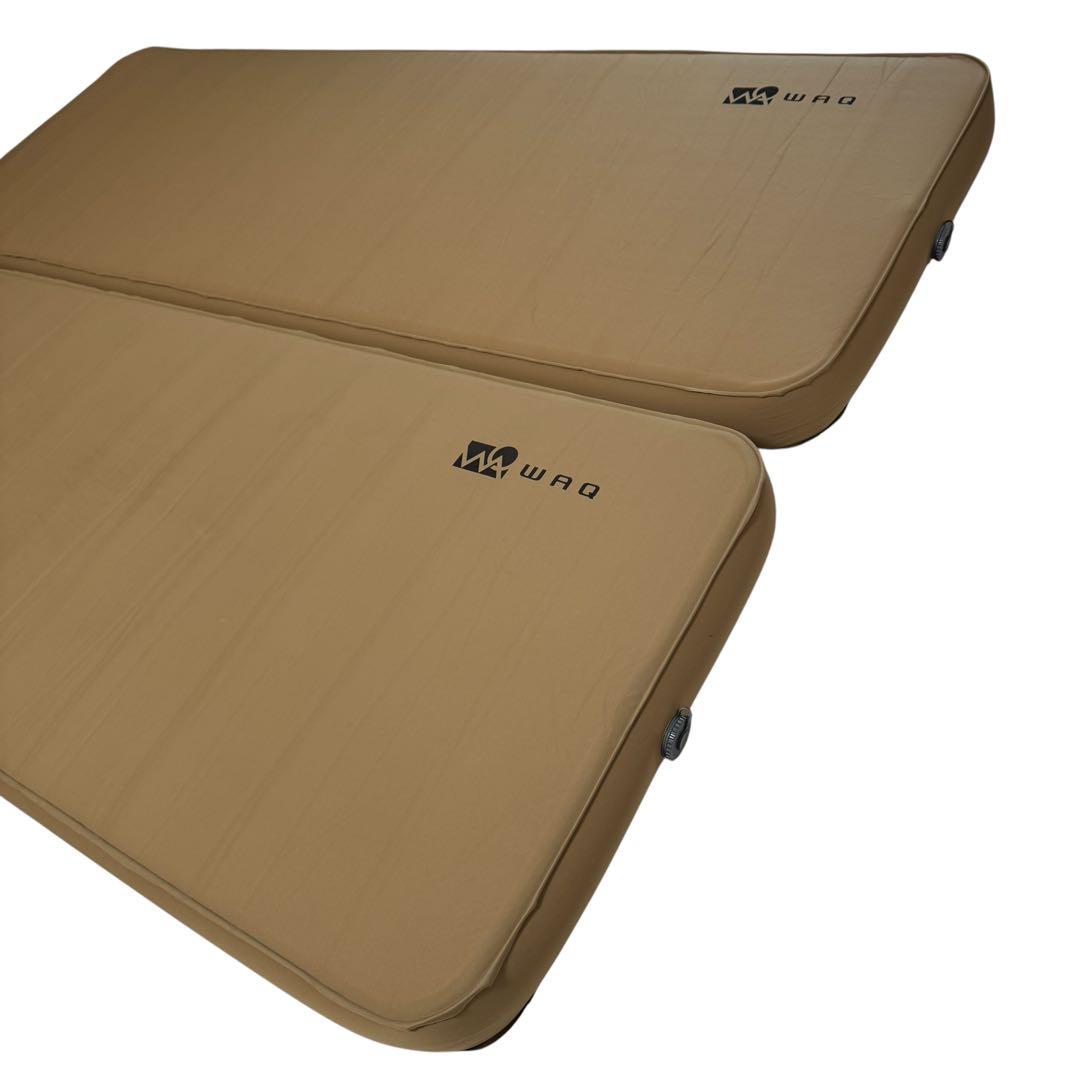 美品 WAQ リラクシングキャンプマット 10cm タン 2個セット