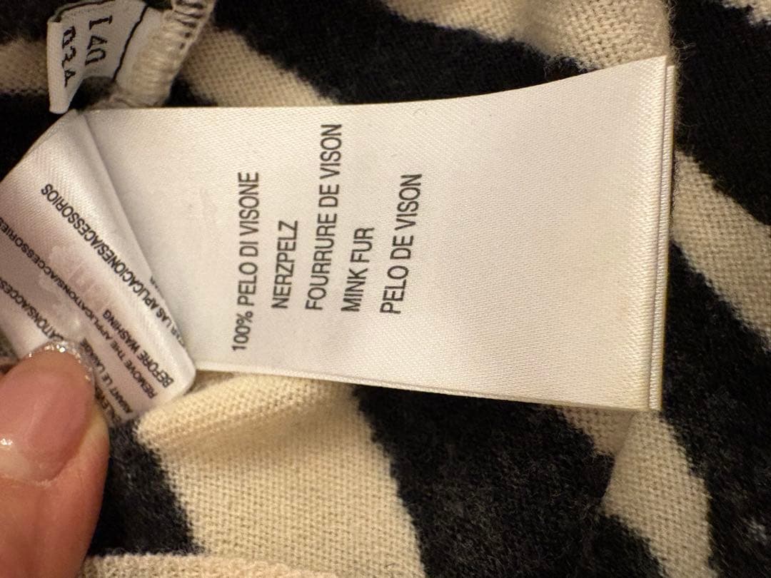 ❤︎ブルマリン　ミンクファー付き　カーディガン❤︎