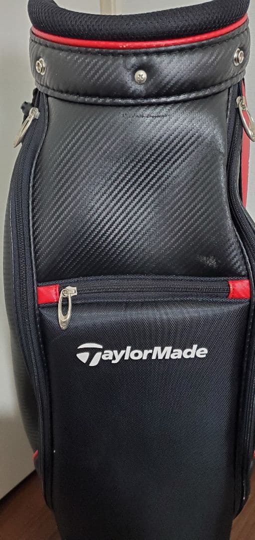 ～美品～　テーラーメイド　キャディバッグ　ゴルフ　TaylorMade 　赤黒